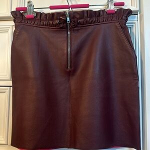 - Authentic Maje real leather skirt
